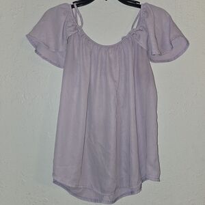 Rue21 Light Purple Flutter Sleeve Blouse